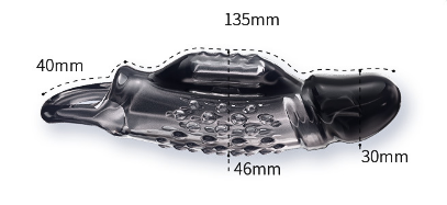 Bao cao su dài 17.5 cm rung ở thân dùng pin