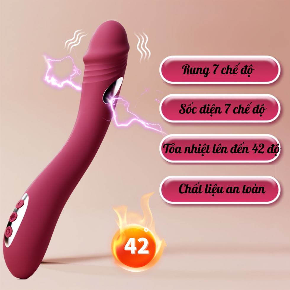 Trứng rung Jiyu Jila 14 chế độ rung, sốc điện pin sạc
