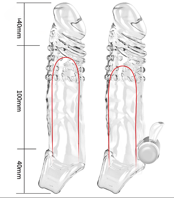 Bao cao su Aichao Răng hổ dài 18 cm rung mạnh ở gốc dùng pin