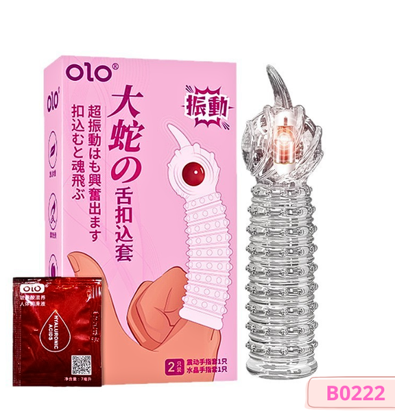 Bao cao su ngón tay OLO rung mạnh có gai