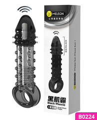 Bao cao su Meleon Back Muscle dài 19cm rung ở đầu dùng pin