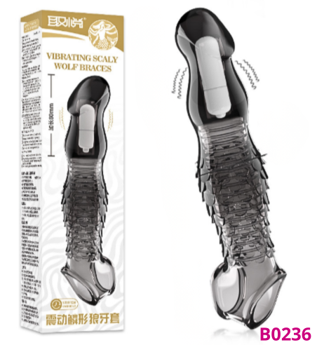 Bao cao su Aichao Pháo thép dài 22 cm rung mạnh đầu trơn thân vân vảy rồng