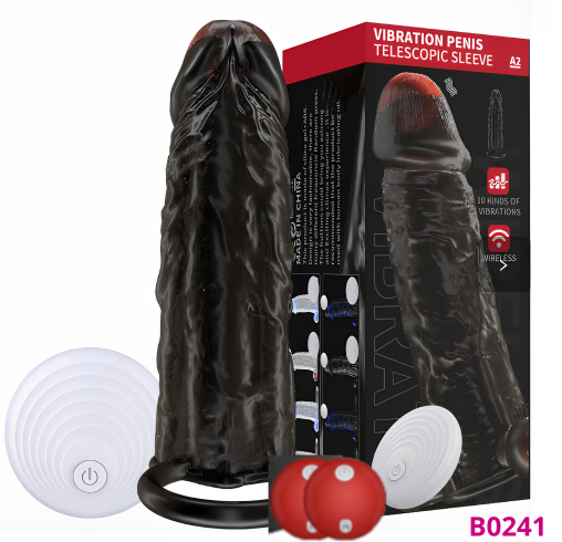 Bao cao su Juiba dài 14 cm rung mạnh 10 tầng số điều khiển dùng pin sạc