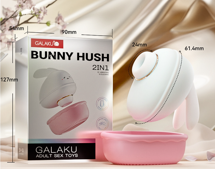 Máy Massage điểm G Bunny Hush Galaku kích thích điểm G hút 10 chế độ dùng pin sạc điều khiển app
