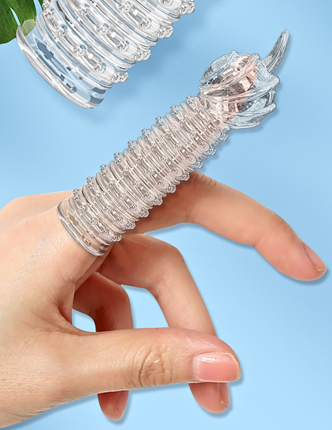 Bao cao su ngón tay OLO rung mạnh có gai