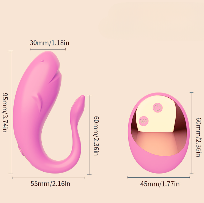 Trứng rung Cá voi Manuo Little Whale 10 chế độ rung dùng pin sạc