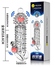 Bao cao su Meleon dài 18.6cm có gai có rung búa sao băng