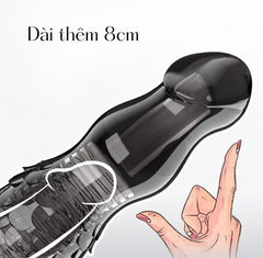 Bao cao su Aichao Pháo thép dài 22 cm rung mạnh đầu trơn thân vân vảy rồng