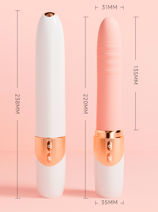 Dương vật giả Mật ong ngọt ngào Jiuuy 10 tần số rung thụt dùng pin sạc