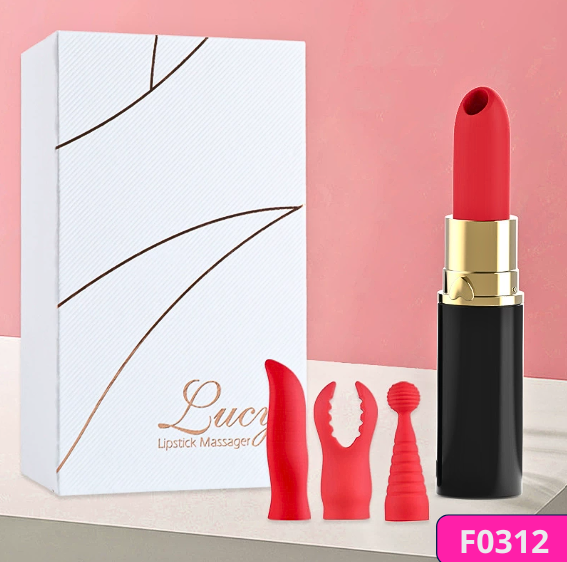 Trứng rung Lucy Maig hình thỏi son 16 chế độ rung hút nhỏ gọn pin sạc