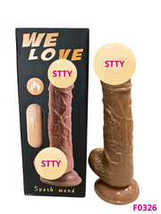 Dương vật giả dính tường LiLo có bìu xoay rung 10 chế độ dùng pin sạc