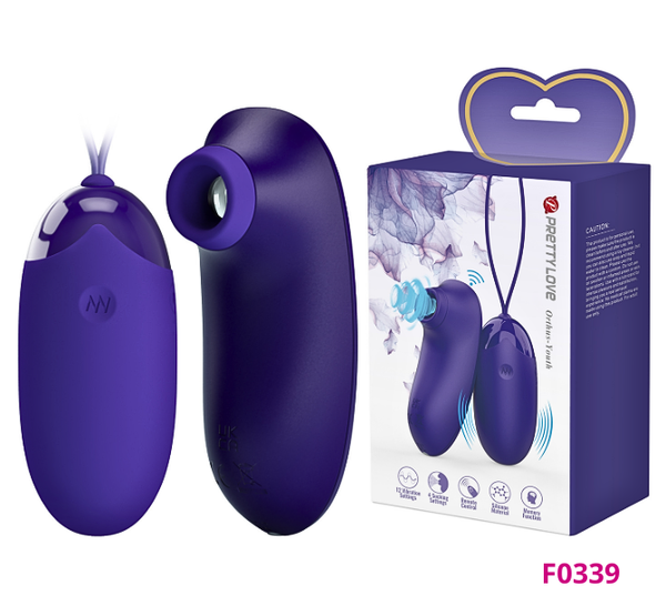 Trứng rung Pretty Love Orthus Youth 2 đầu 16 chế độ rung hút dùng pin sạc