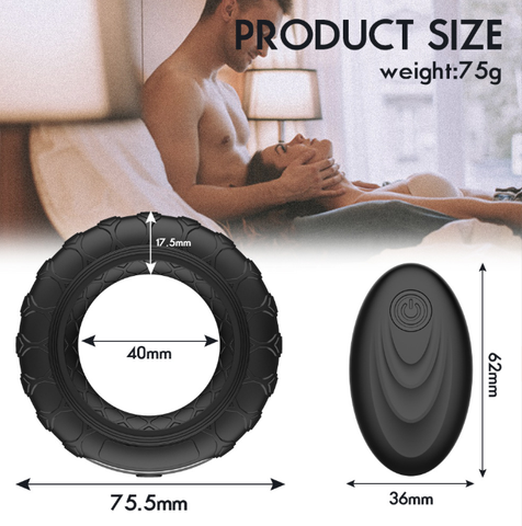 Vòng đeo rung Bánh xe kéo dài thời gian dùng pin sạc gia tăng khoái cảm