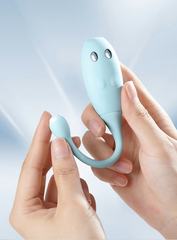 Trứng rung Cá heo Galaku Frankster 10 chế độ rung dùng pin sạc điều kiển bằng app