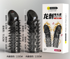 Bao cao su Meleon Secret Love dài 11,5 cm rung ở đầu Bộ gai rồng