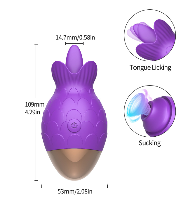 Lưỡi rung Mano Tess 7 chế độ liếm hút pin sạc
