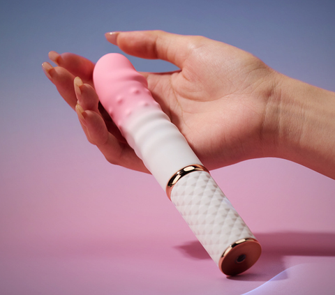 Dương vật giả Mini Roselex 10 tần số rung thụt dùng pin sạc