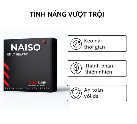Khăn lau NAISO Longer Lasting chống xuất tinh sớm kéo dài thời gian