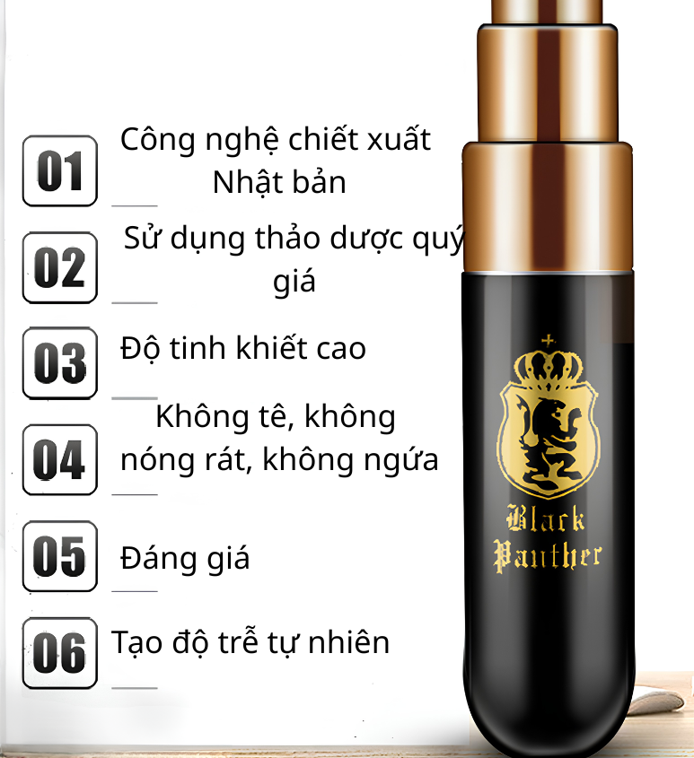 Chai xịt Black Panther Spray thế hệ 4 kéo dài thời gian 6ml