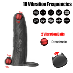 Bao cao su Juiba dài 14 cm rung mạnh 10 tầng số điều khiển dùng pin sạc