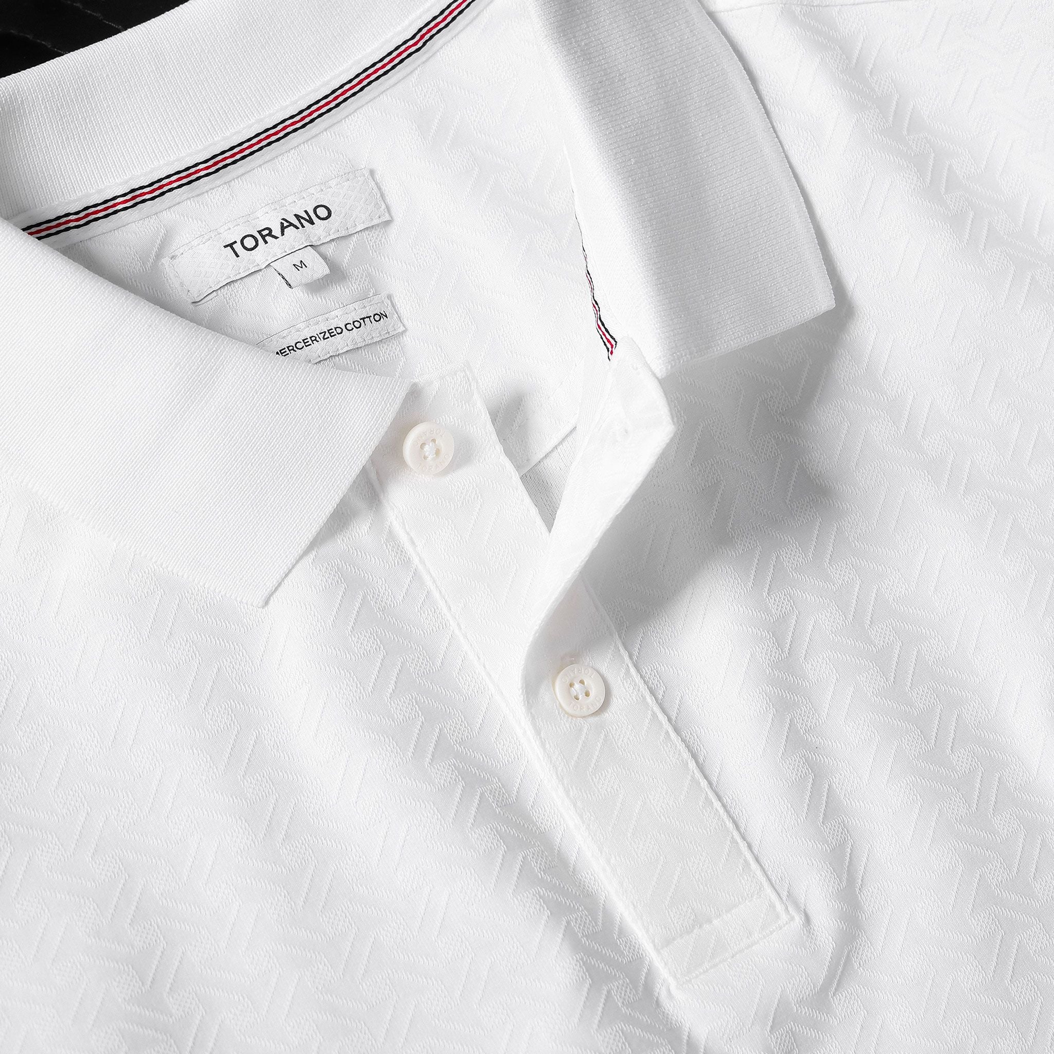  Áo polo trơn vải họa tiết GSTP651 