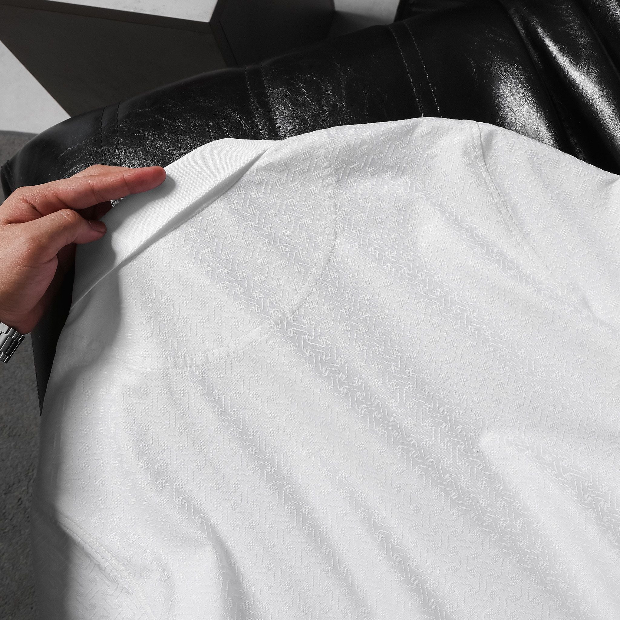  Áo polo trơn vải họa tiết GSTP651 