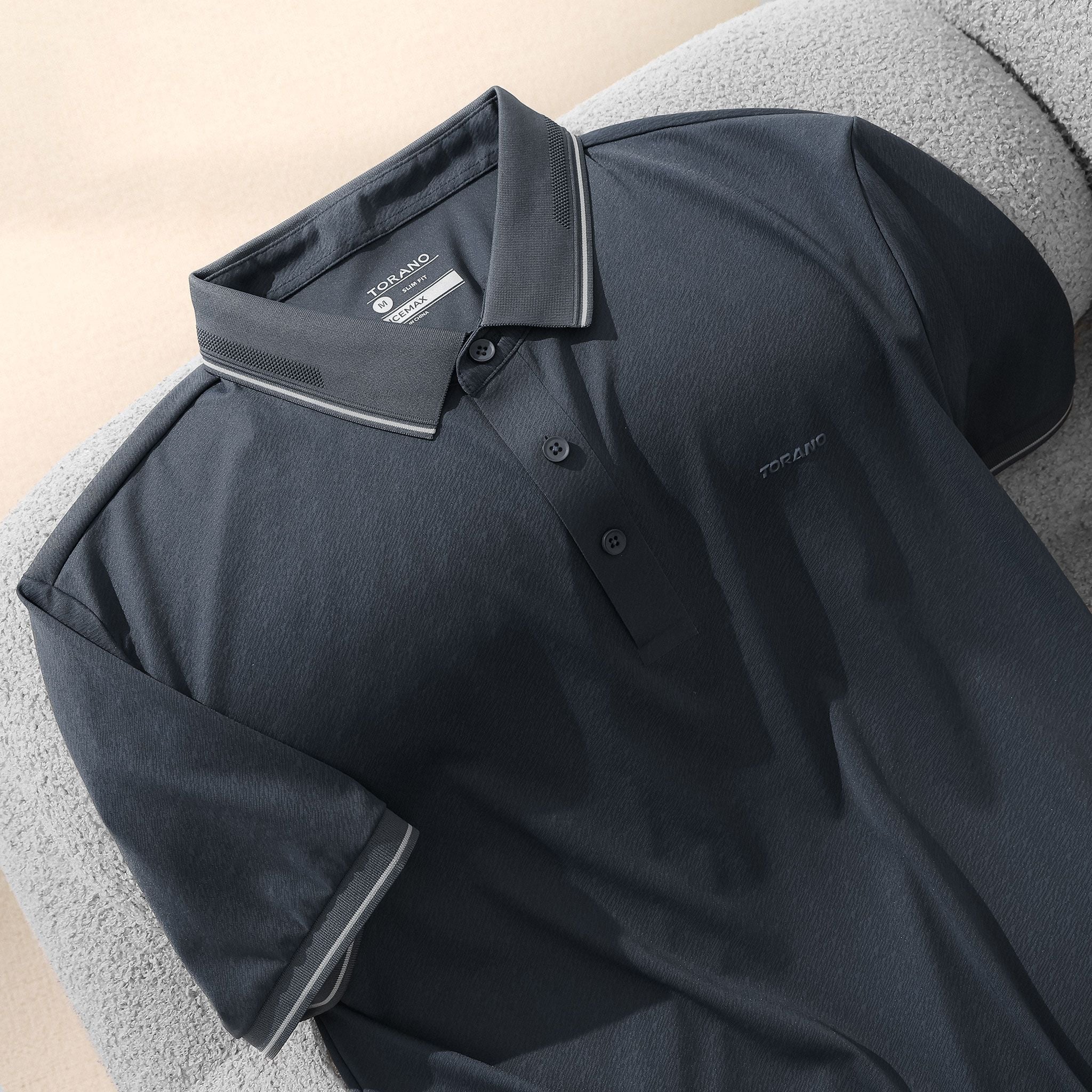  Áo polo trơn active in logo Torano GSTP561 