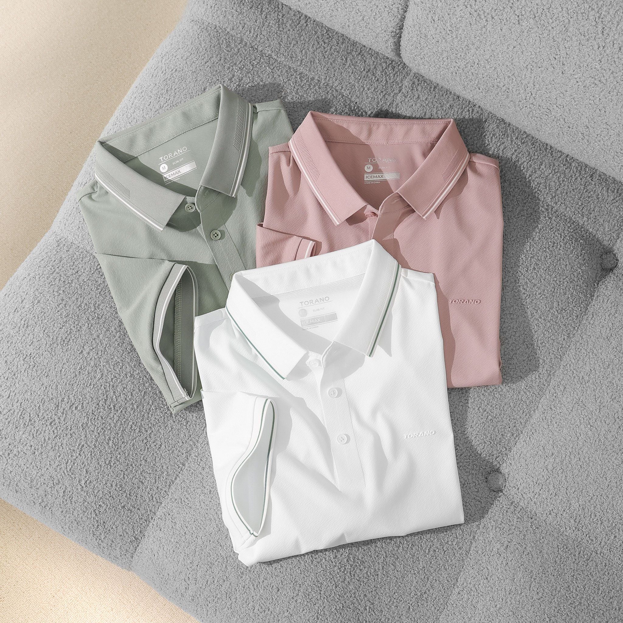  Áo polo trơn active in logo Torano GSTP561 