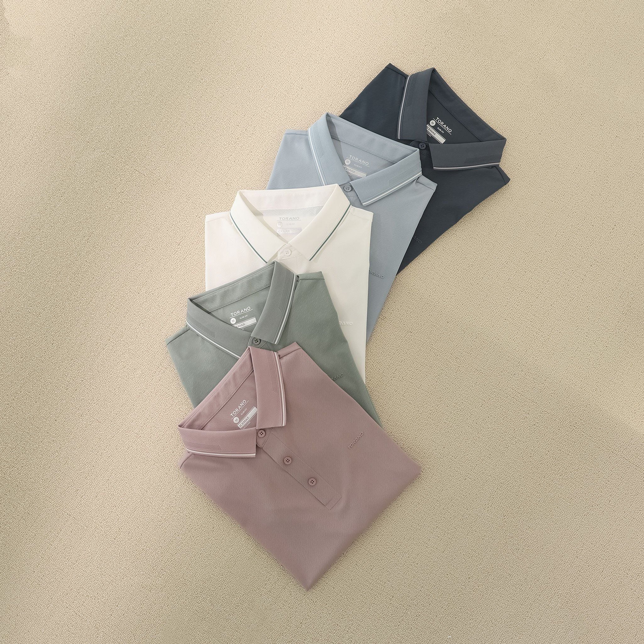  Áo polo trơn active in logo Torano GSTP561 