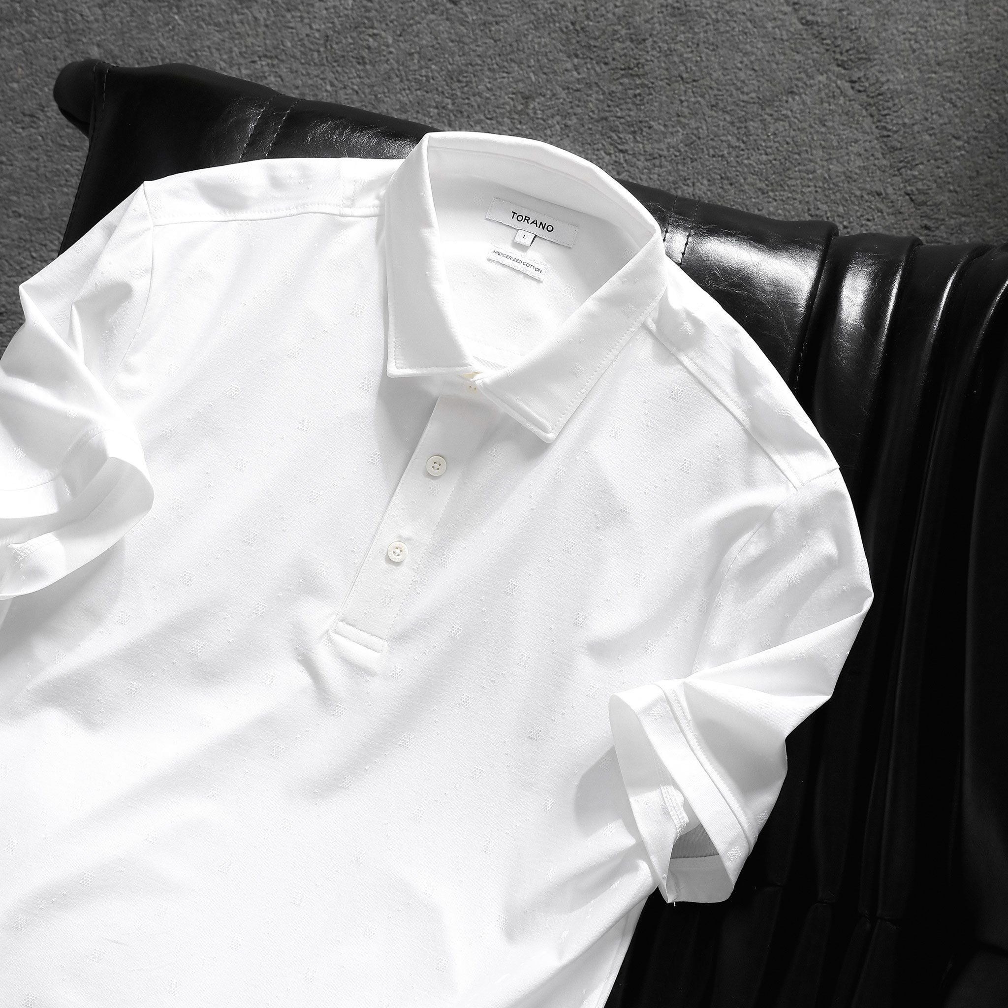  Áo polo trơn vải họa tiết GSTP642 