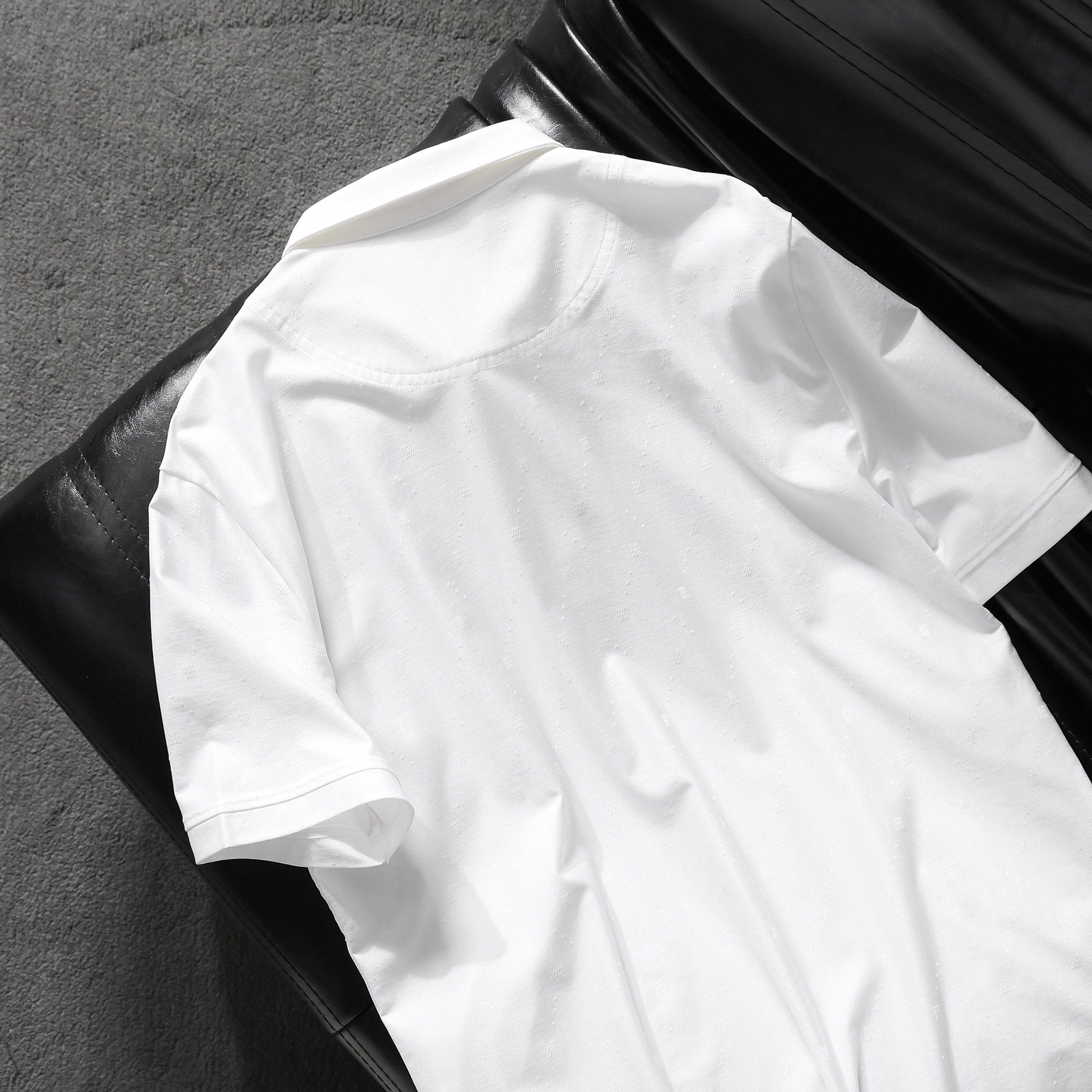  Áo polo trơn vải họa tiết GSTP642 