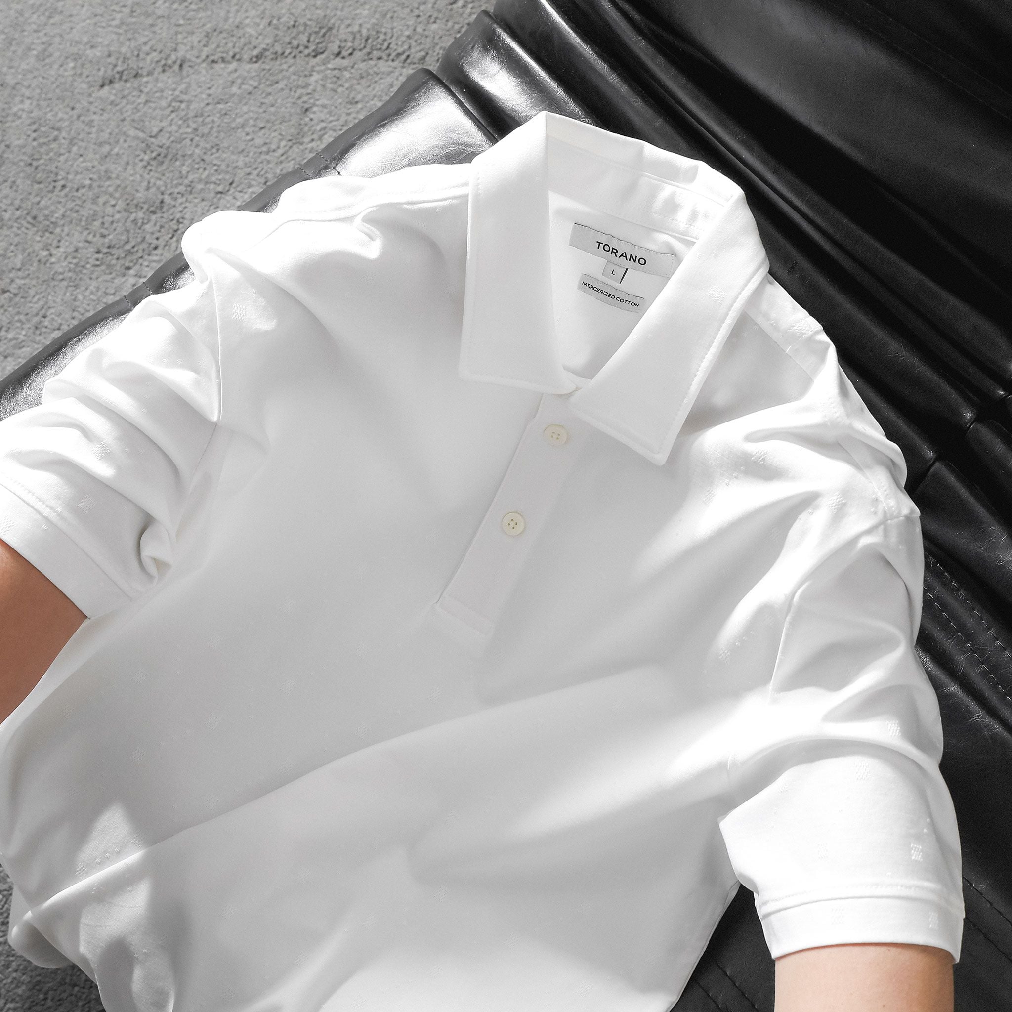  Áo polo trơn vải họa tiết GSTP642 