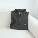  Áo polo trơn kẻ in logo ngực GSTP846 