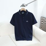  Áo polo trơn kẻ in logo ngực GSTP846 