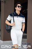 Áo polo kẻ phối màu GSTP653 