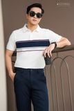 Áo polo kẻ bo tay phối màu GSTP042 