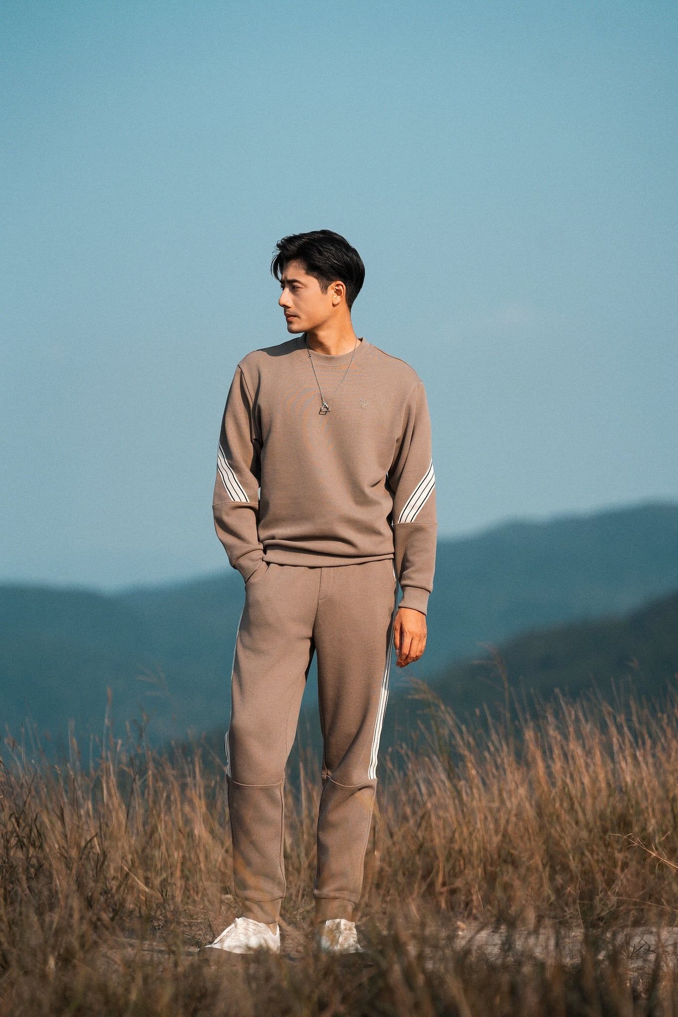  Quần nỉ bộ can phối sườn GWTW901 - GWBS901 