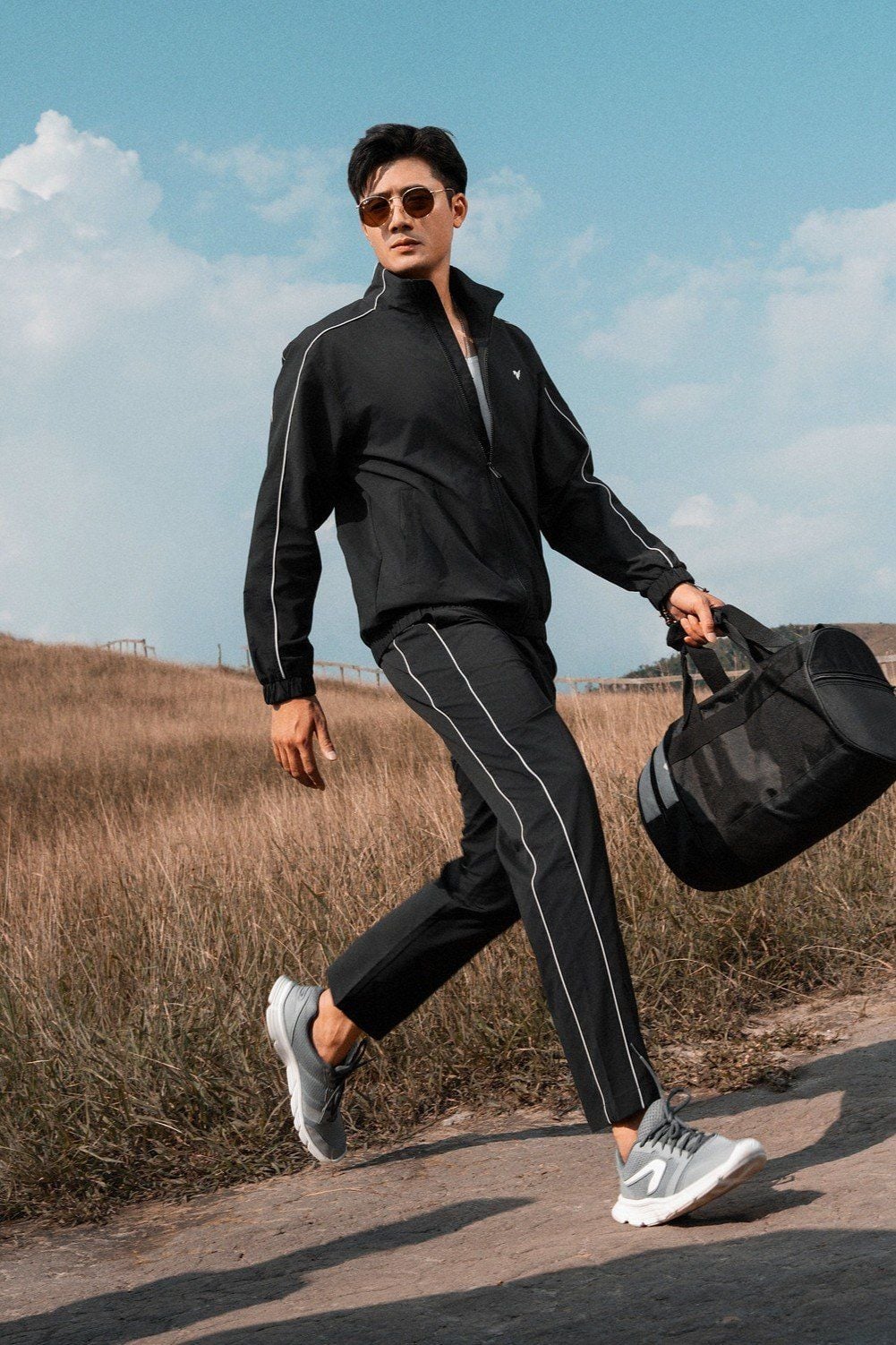  Áo khoác bộ gió 2 lớp can phối cổ cao GWCW901 - GWBW901 