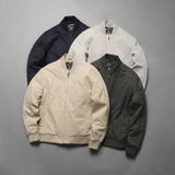  Áo khoác khaki 2 lớp chần bông cổ bomber thêu logo mặt sau GWCJ503 