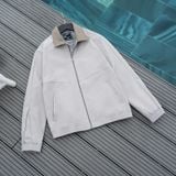  Áo khoác khaki 2 lớp túi khóa thêu logo ngực GWCJ901 