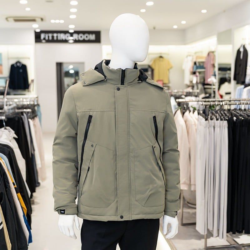  Áo khoác 3 lớp lót bông mũ rời nhám dính cổ tay GWCP303 