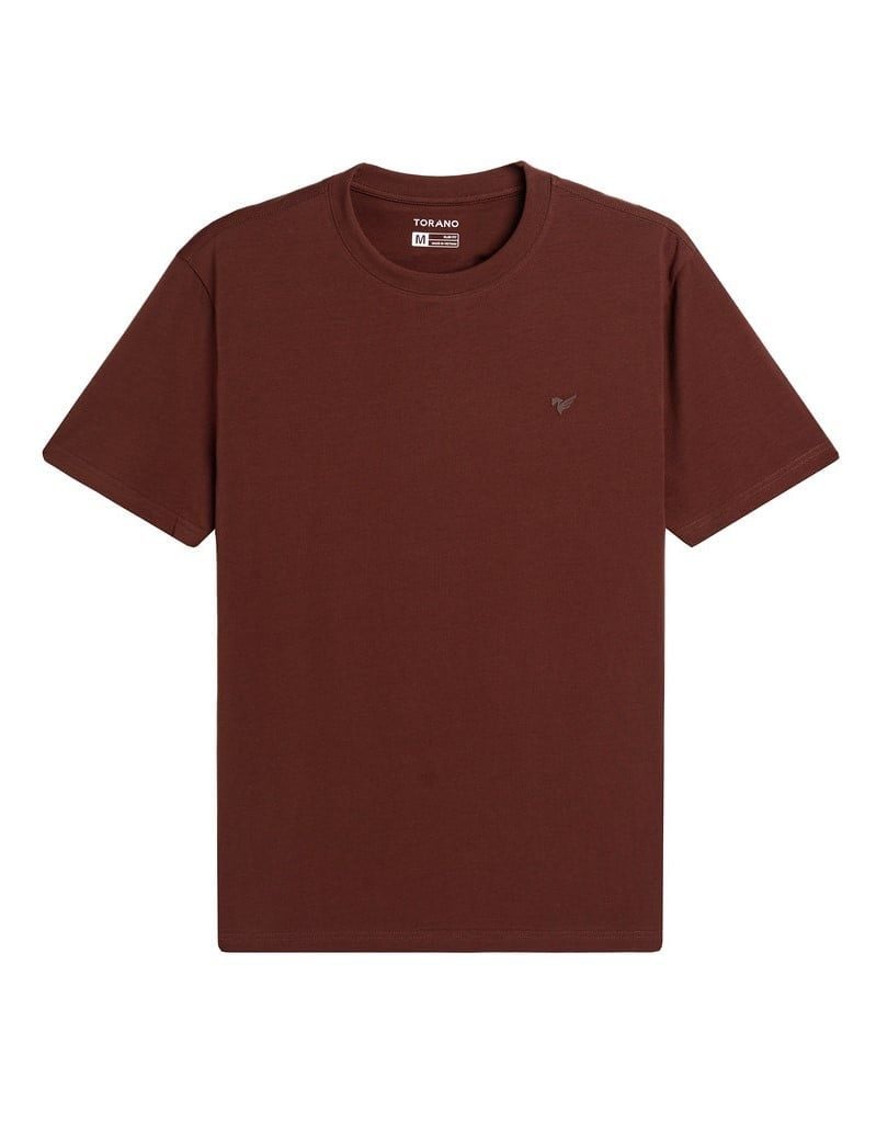  Áo T shirt trơn in logo ngực FSTS001 