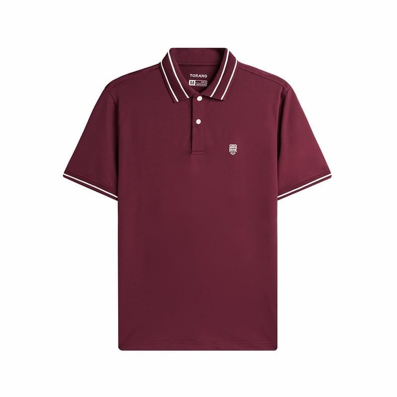  Áo polo trơn bo kẻ HSTP903 
