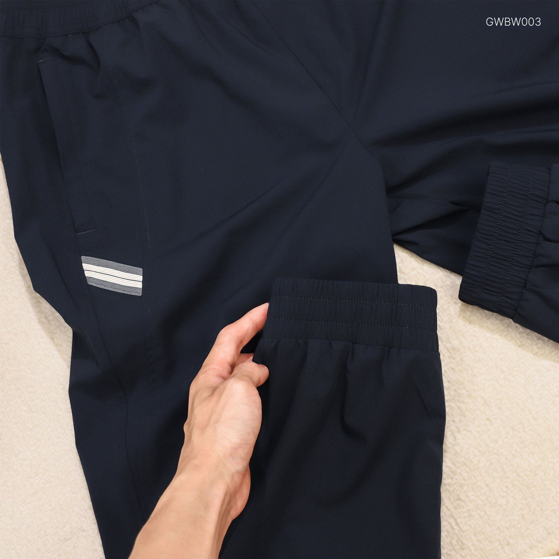  Quần gió can phối màu túi khóa in logo GWBW003 