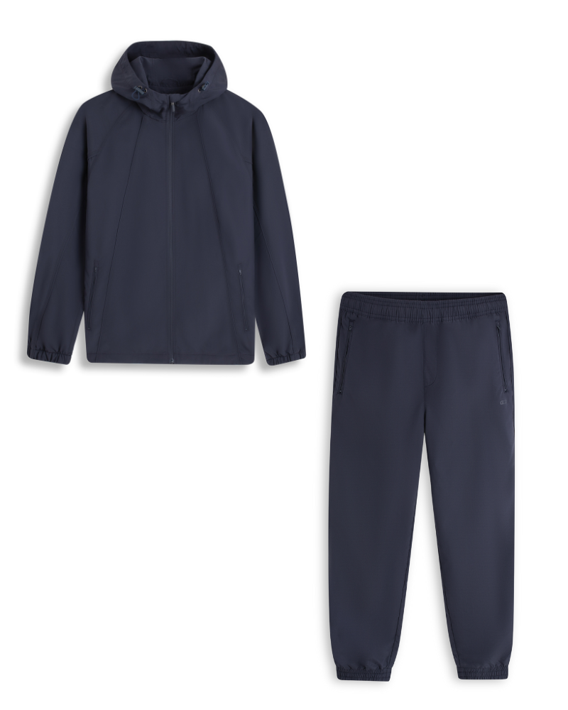  Áo khoác bộ gió 2 lớp can phối mũ liền GWCW051 - GWBW051 