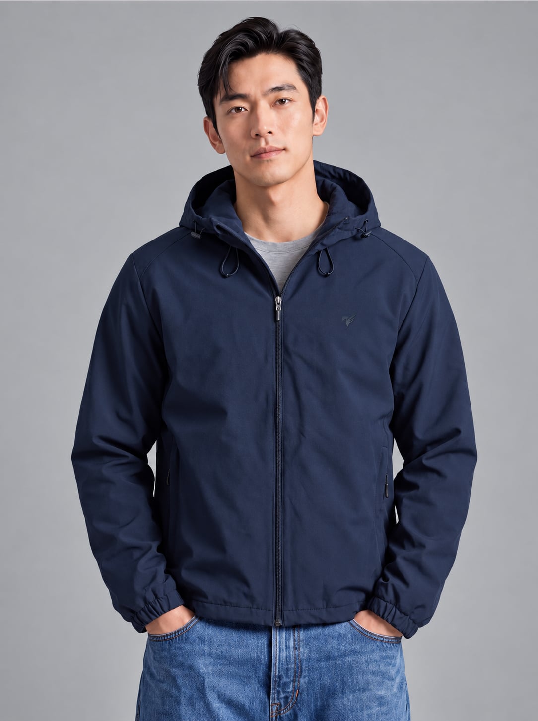 Áo khoác nam gió 2 lớp mũ Hyper Jacket Total Shield EWCW001