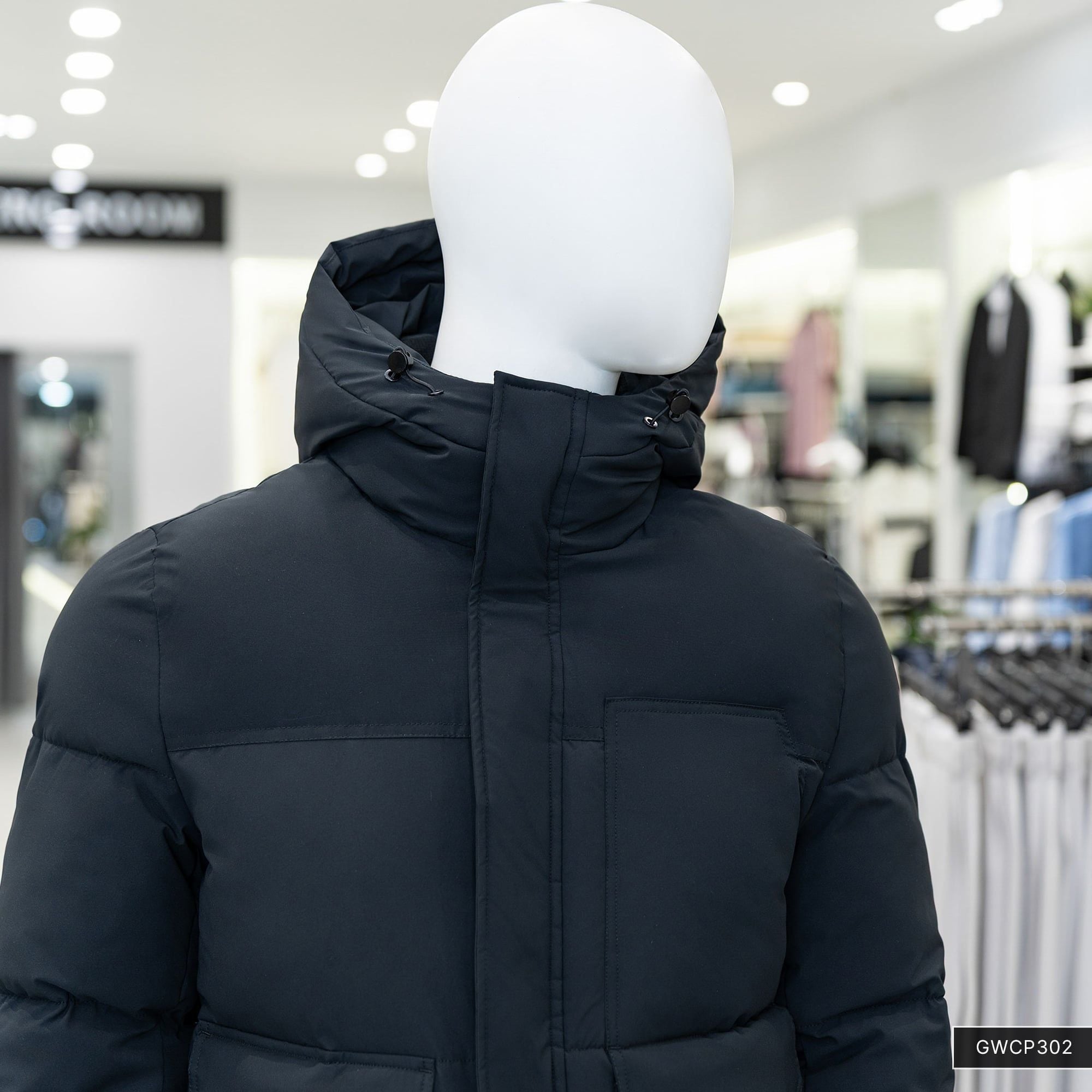  Áo khoác phao 3 lớp chần bông mũ liền GWCF303 