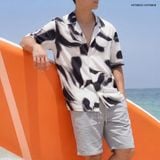  Sơ mi ngắn tay họa tiết HSTB803 