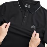  Áo polo trơn kẻ in logo ngực GSTP846 