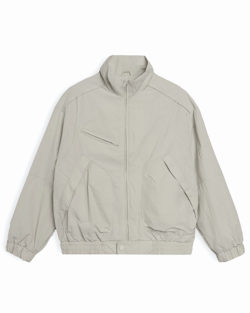  Áo khoác gió 2 lớp relaxedfit cổ cao logo thêu GWCW805 